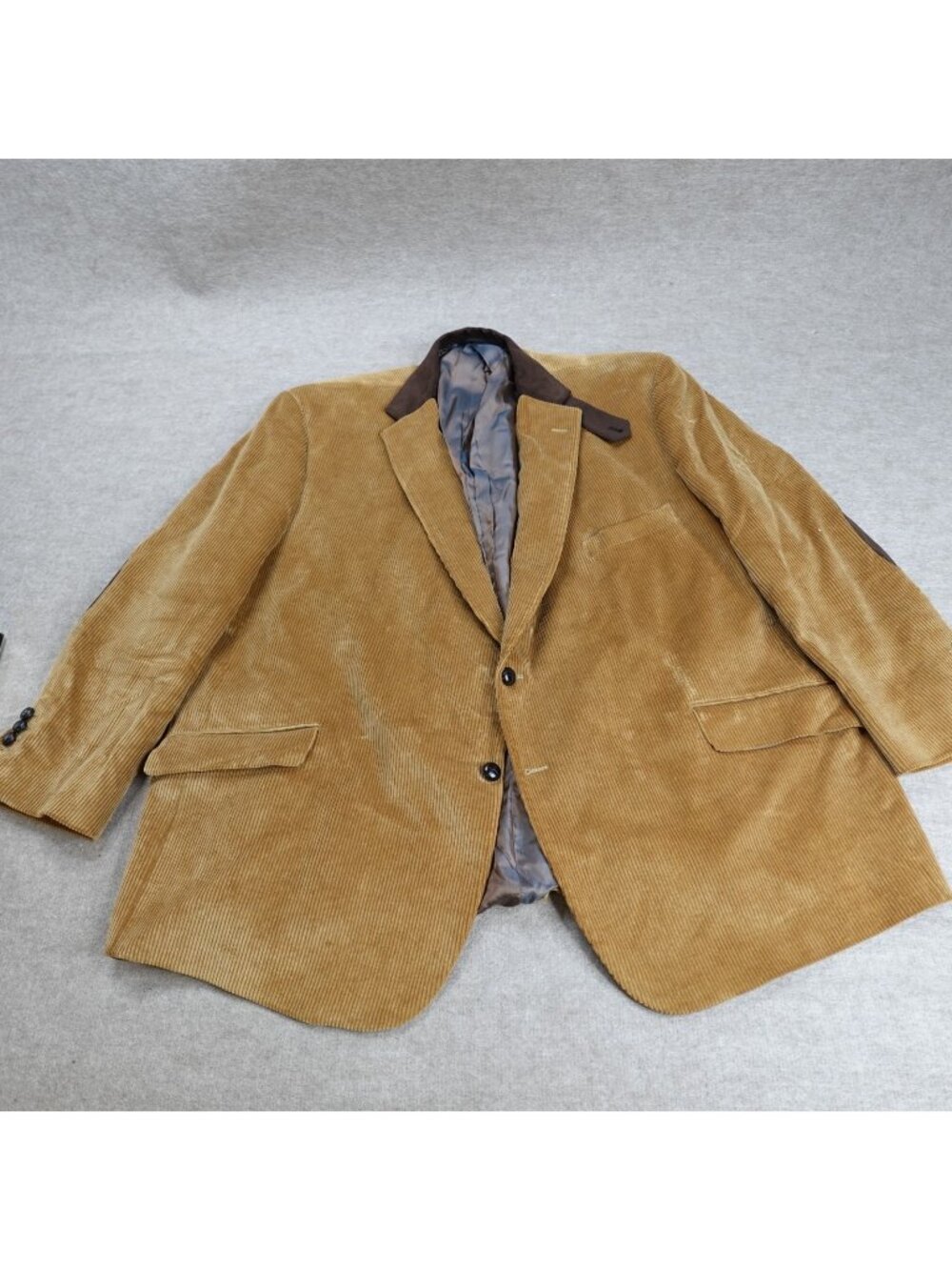 Tom James Sport Coat 54 Beige Holland Sherry Corduroy Sport Coat Working Cuff